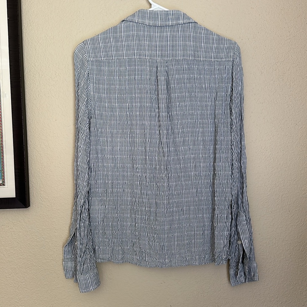 Current/Elliott Striped Button Down Top - image 3